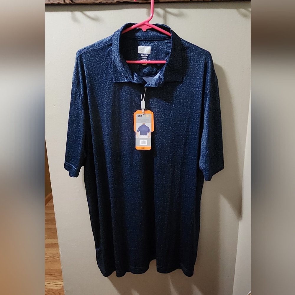 Greg Norman Collection Blue Polo Shirt Classic Versatile Design